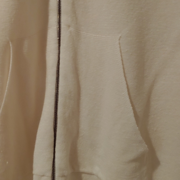 TSE ivory lightweight zip cardigan sz S - Picture 2 of 4